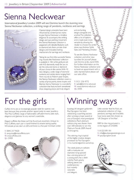 Jewellery in Britain, Autumn 2009