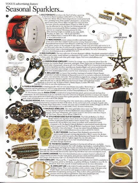 Vogue, November 2013. Seasonal Sparklers...