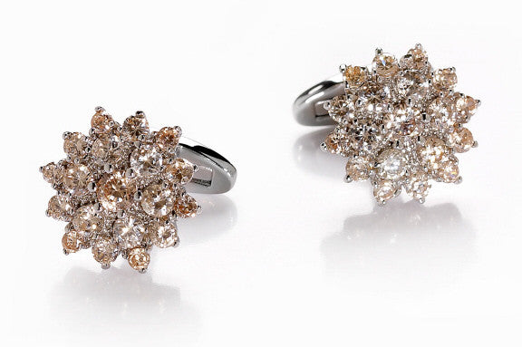 Sparkling Crystal Cufflinks Make You Sparkle