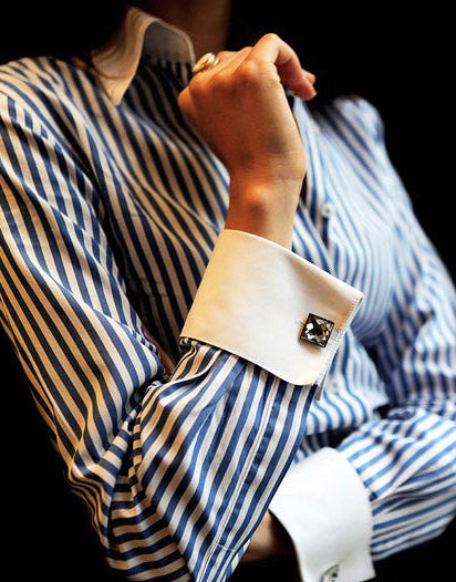 Cufflinks wearing by ladies