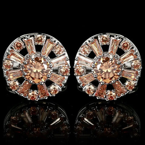GOLD ROUND CUFFLINKS