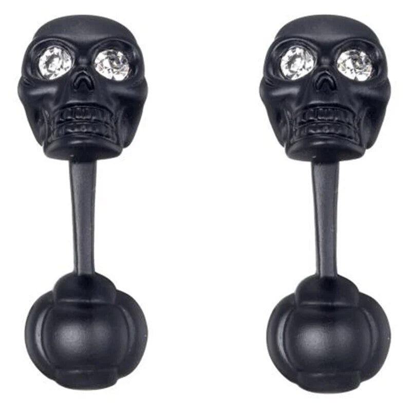 SKULL BLACK CUFFLINKS