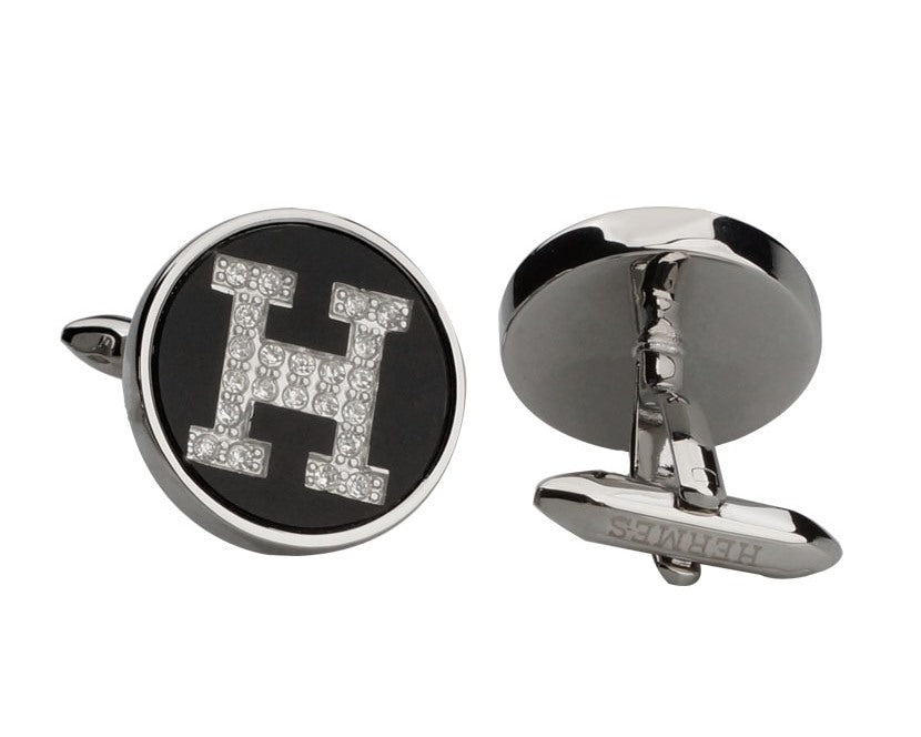 H SILVER PLATED CUFFLINKS
