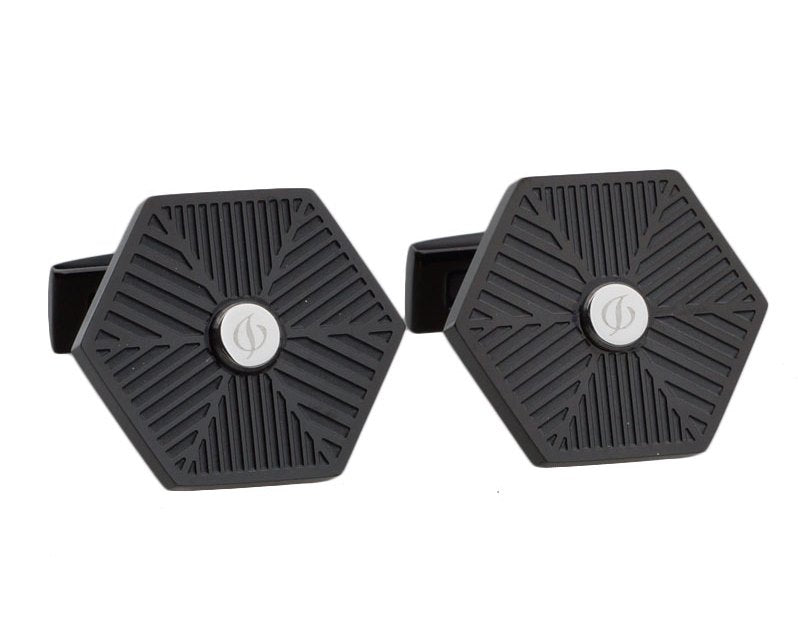 black gun plated cufflinks