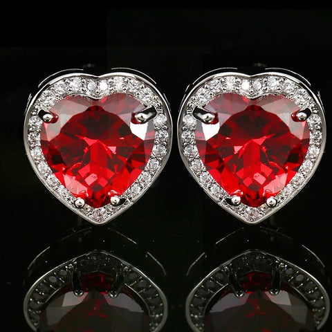 BLUE CRYSTAL CUFFLINKS