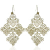 Gold Flower Lace Bangle & earrings