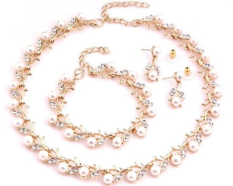 Multicolour Gold Mona Lisa Jewellery Set
