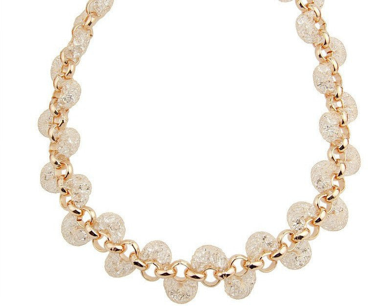 Rose Gold 18k Necklace, Bracelet, earrings set