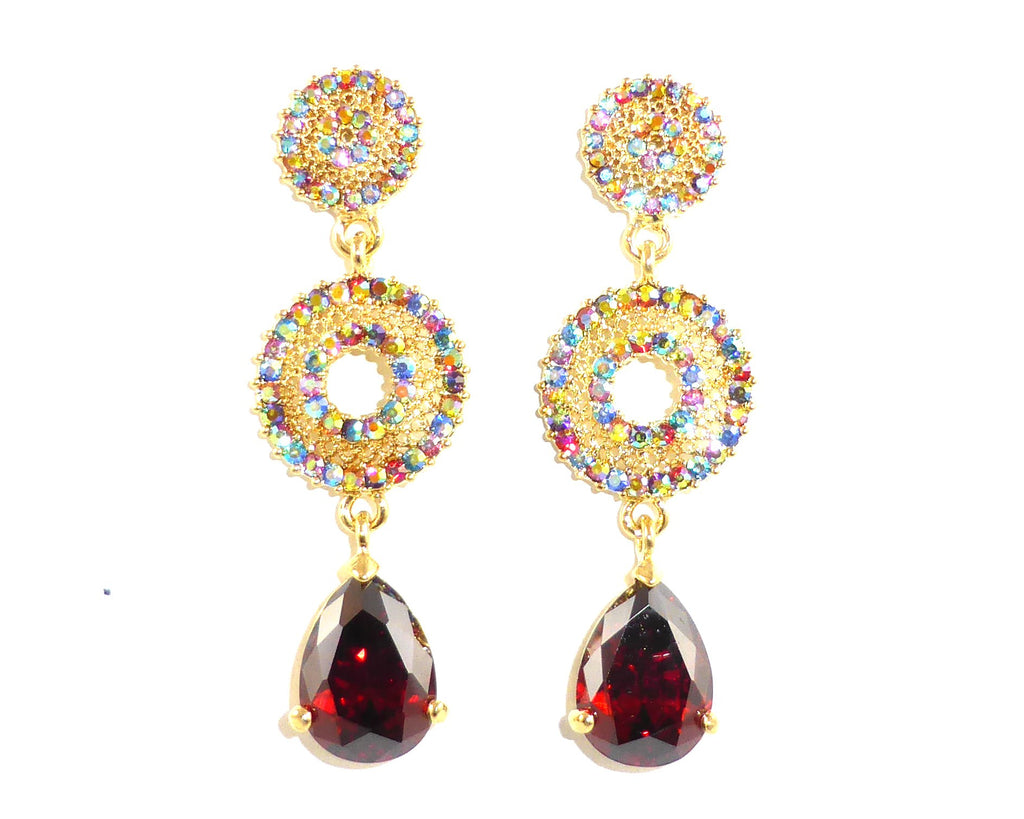 Multicolour Necklace & Earrings