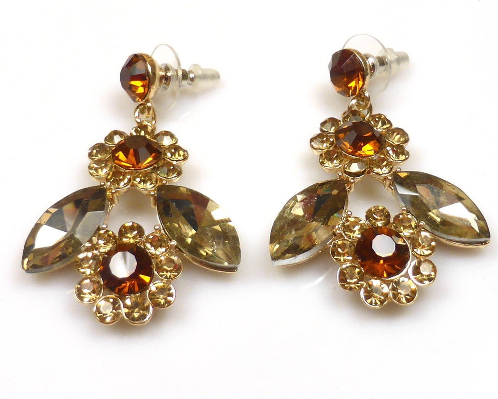 Daisy Rhinestone Necklace & earrings