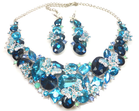 Multicolour Gold Mona Lisa Jewellery Set