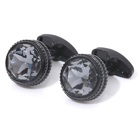 Blue flower design cufflinks