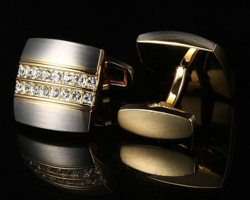 CRYSTAL SQUARE CUFFLINKS