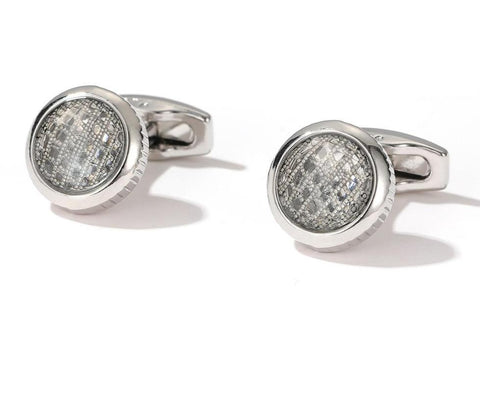 BLUE CRYSTAL CUFFLINKS