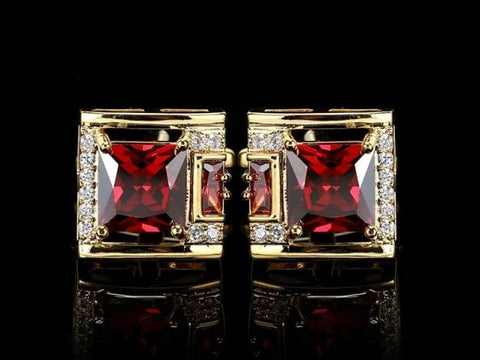 GOLD ROUND CUFFLINKS