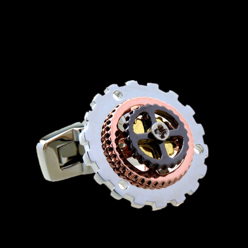 Gear silver Cufflinks