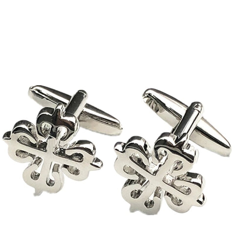 BLUE CRYSTAL CUFFLINKS
