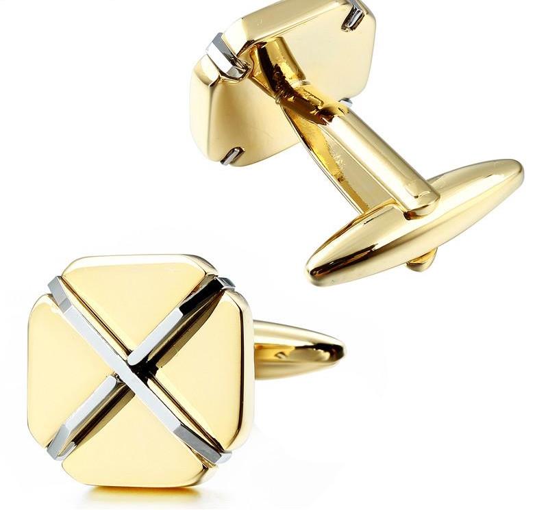 SHINNY GOLDEN CUFFLINKS