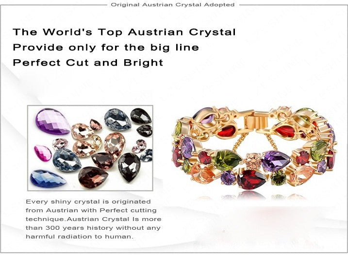 Multicolour Bracelet 18K Gold Plated