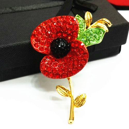 Silk 2025 poppy brooch