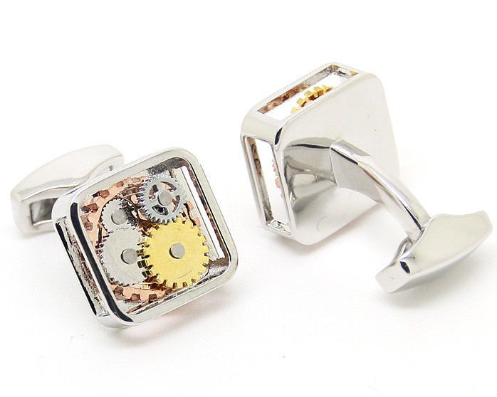 Steampunk Gear Watch Mechanism Cufflinks