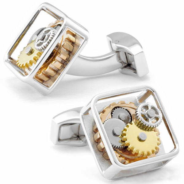 Steampunk Gear Watch Mechanism Cufflinks