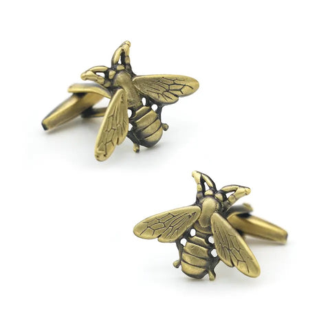 RHINESTONE CLOVER BUTTON FORMAL CUFFLINKS