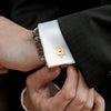 SKULL GOLD CUFFLINKS