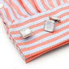SILVER MOTHER OF PEARL CRYSTAL CUFFLINKS
