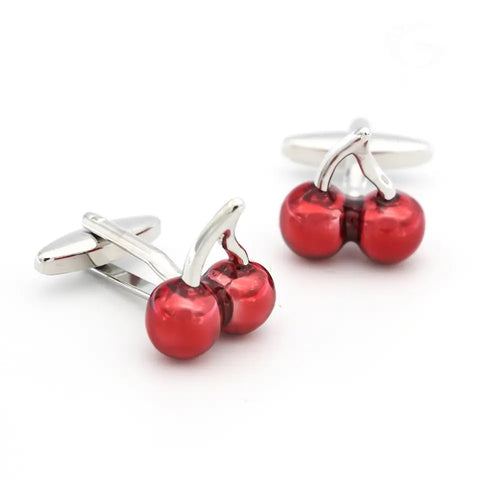 RHINESTONE CLOVER BUTTON FORMAL CUFFLINKS