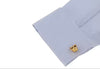 Gold plated dog cufflinks