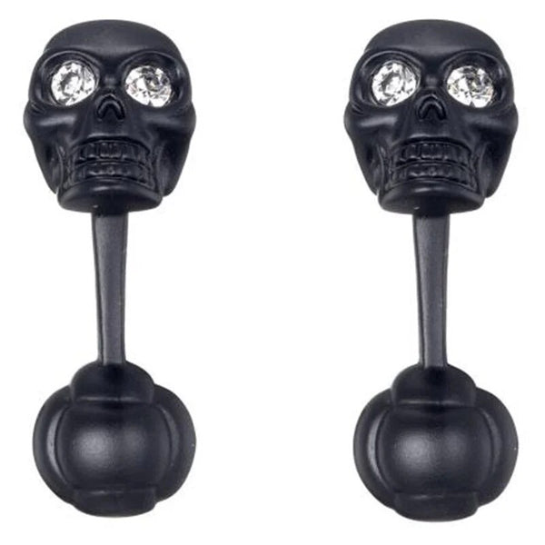 SKULL BLACK CUFFLINKS