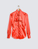 Paprika Fitted Luxury Satin Shirt - Single Cuff