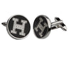 H SILVER PLATED CUFFLINKS