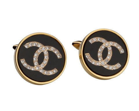 GOLD ROUND CUFFLINKS