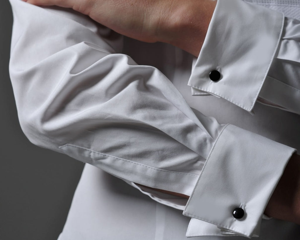 AVA, Menswear Tuxedo Style Shirt, size 10