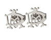 SILVER PLATED CUFFLINKS