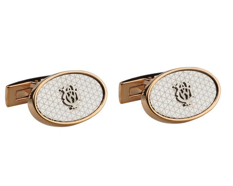 Unique handmade swarovski gold cufflinks