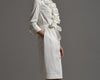 MARIA  Shirt Dress with Frill Front, Ivory size 12