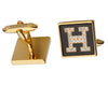 H GOLD PLATED CUFFLINKS