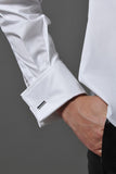 JULIETTE,  Double Layer Collar Shirt White