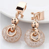 Rose Gold 18k Necklace, Bracelet, earrings set