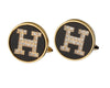 H GOLD PLATED CUFFLINKS