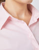 Pink Fitted Cotton Stretch Shirt - Double Cuff