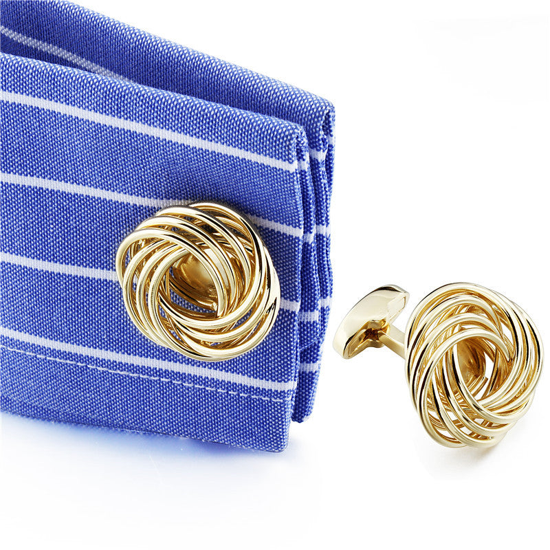 Gold Love Knot Cufflinks