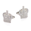 Crown silver cufflinks