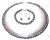 Black Small Rice Pearl Jewellery Set