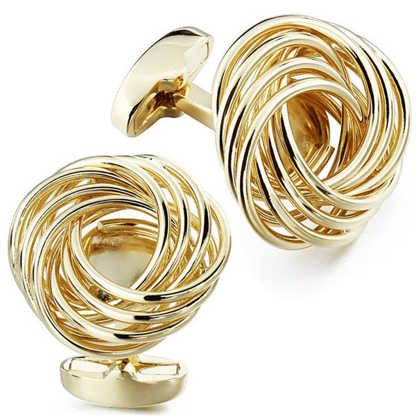 Gold Love Knot Cufflinks