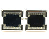 Rhinestone Platinum Plated navy cufflinks