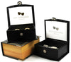 BLUE CRYSTAL CUFFLINKS
